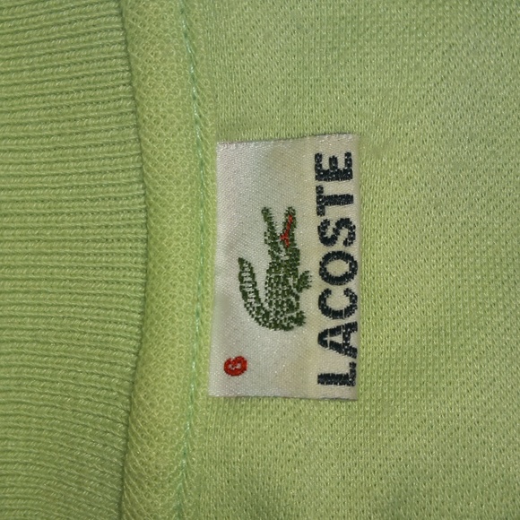 Lacoste light green short sleeve polo size 6 - Picture 3 of 4